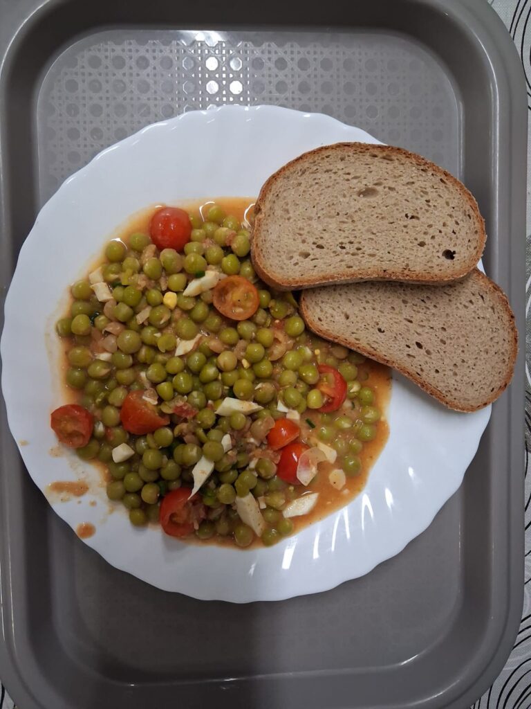 Francouzské brambory s uzeným masem